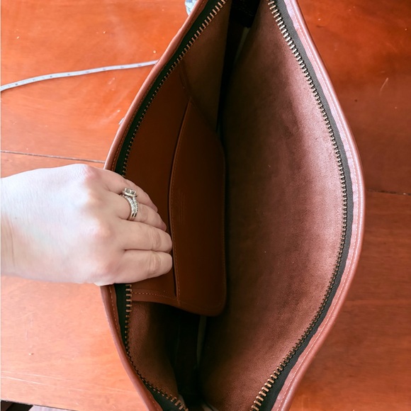 Vintage Brown Leather Laptop Sleeve - Picture 3 of 6